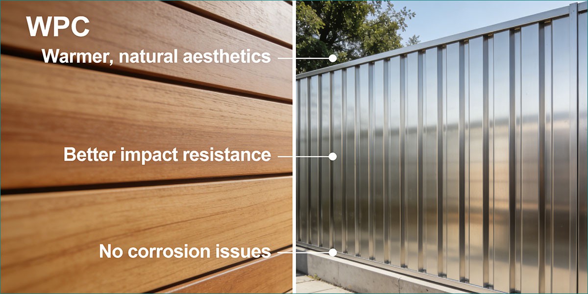 WPC vs metal WPC vs metal